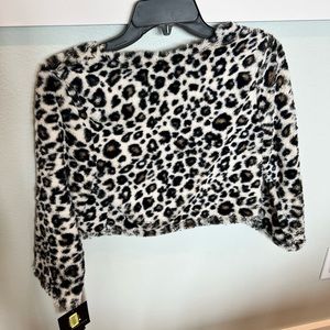 Cute printed fur shawl